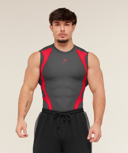 Gymshark x Carlos Belcast Tank Baselayer - Grey