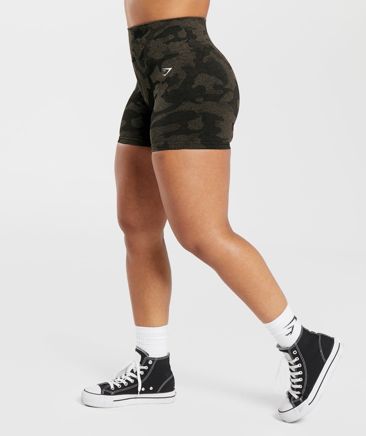 Gymshark Adapt Camo Seamless Shorts - Black/Camo Brown