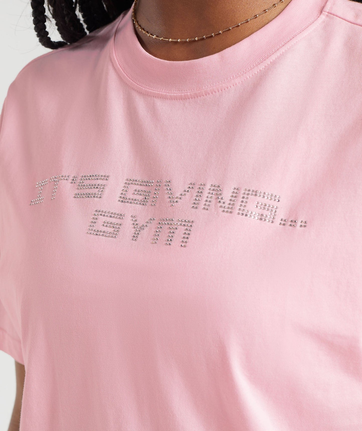 Gymshark Its Giving Gym Oversized T-Shirt - Dolly Pink