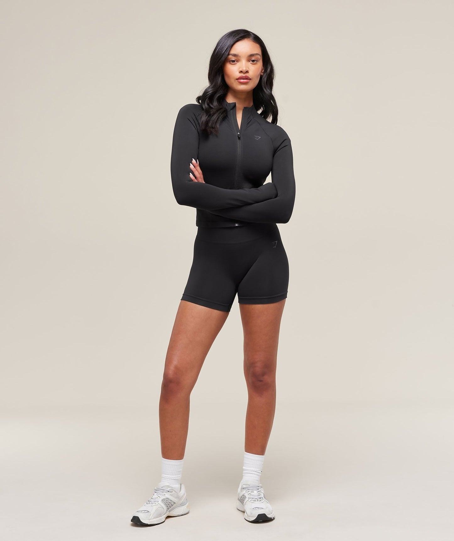 Gymshark Soft Sculpt Zip Up Jacket - Black