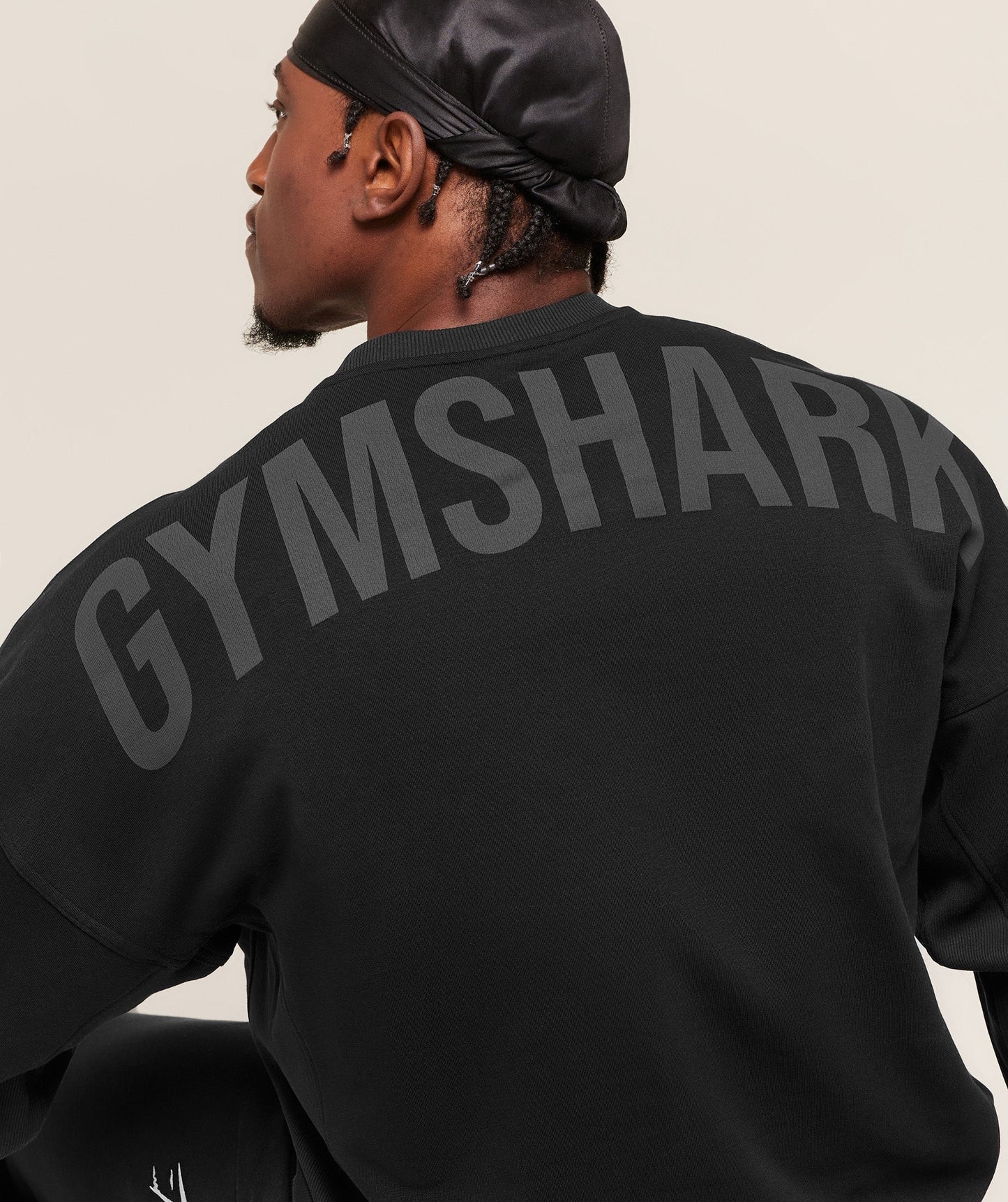 Gymshark Power Crew - Black/Asphalt Grey