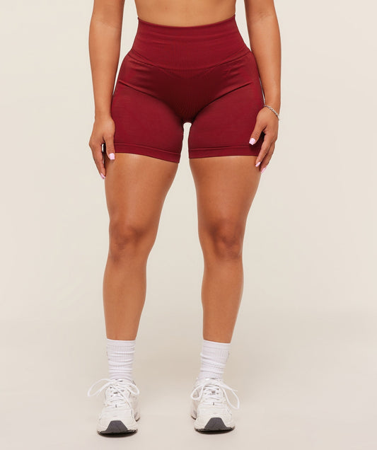 Gymshark x Analis Seamless Shorts - Reps Red/Carmine Red