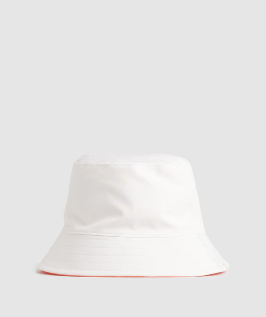 Gymshark Reversible Bucket Hat - White/Orange/Peach