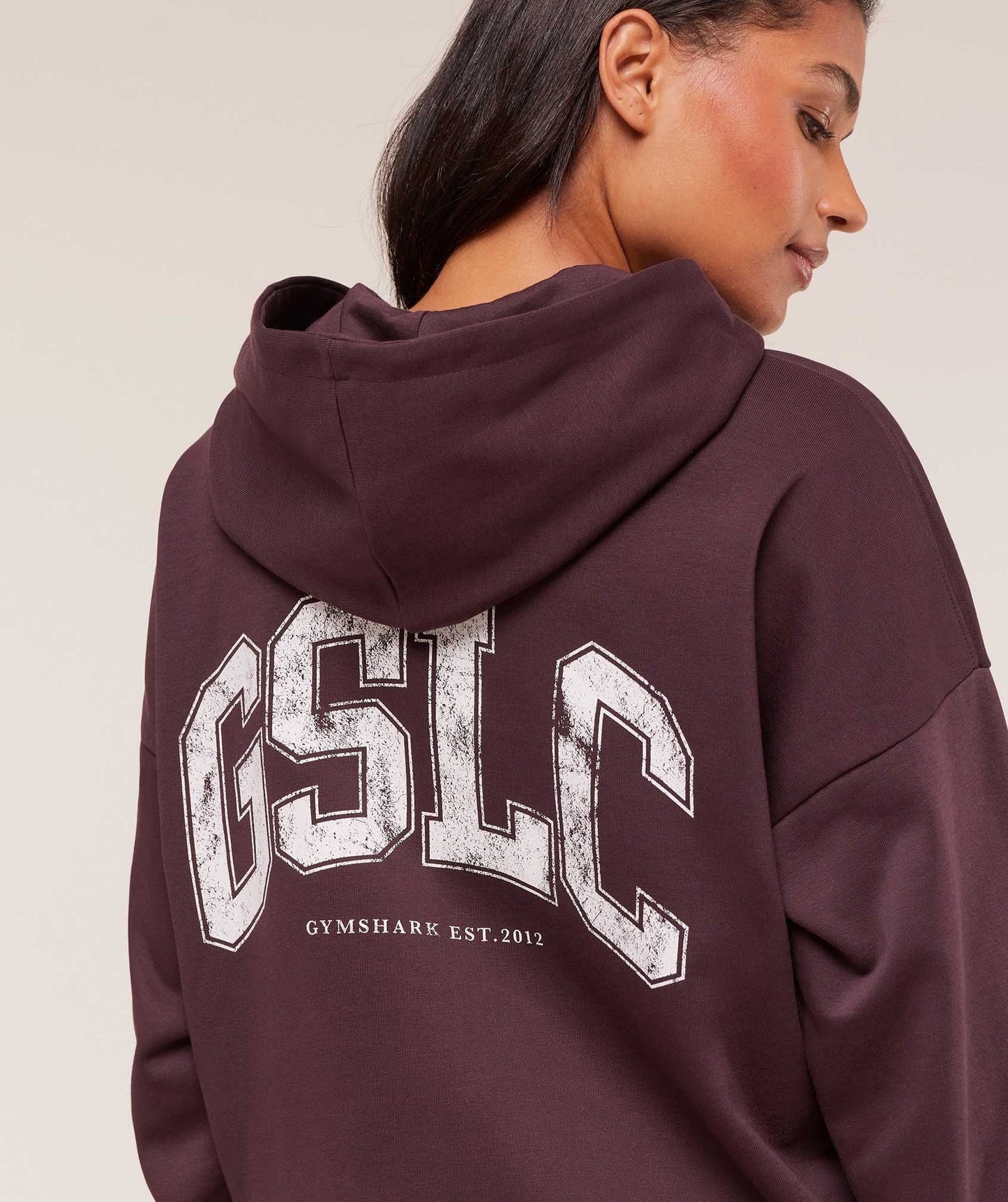Gymshark GSLC Graphic Zip Up Hoodie - Cherry Purple