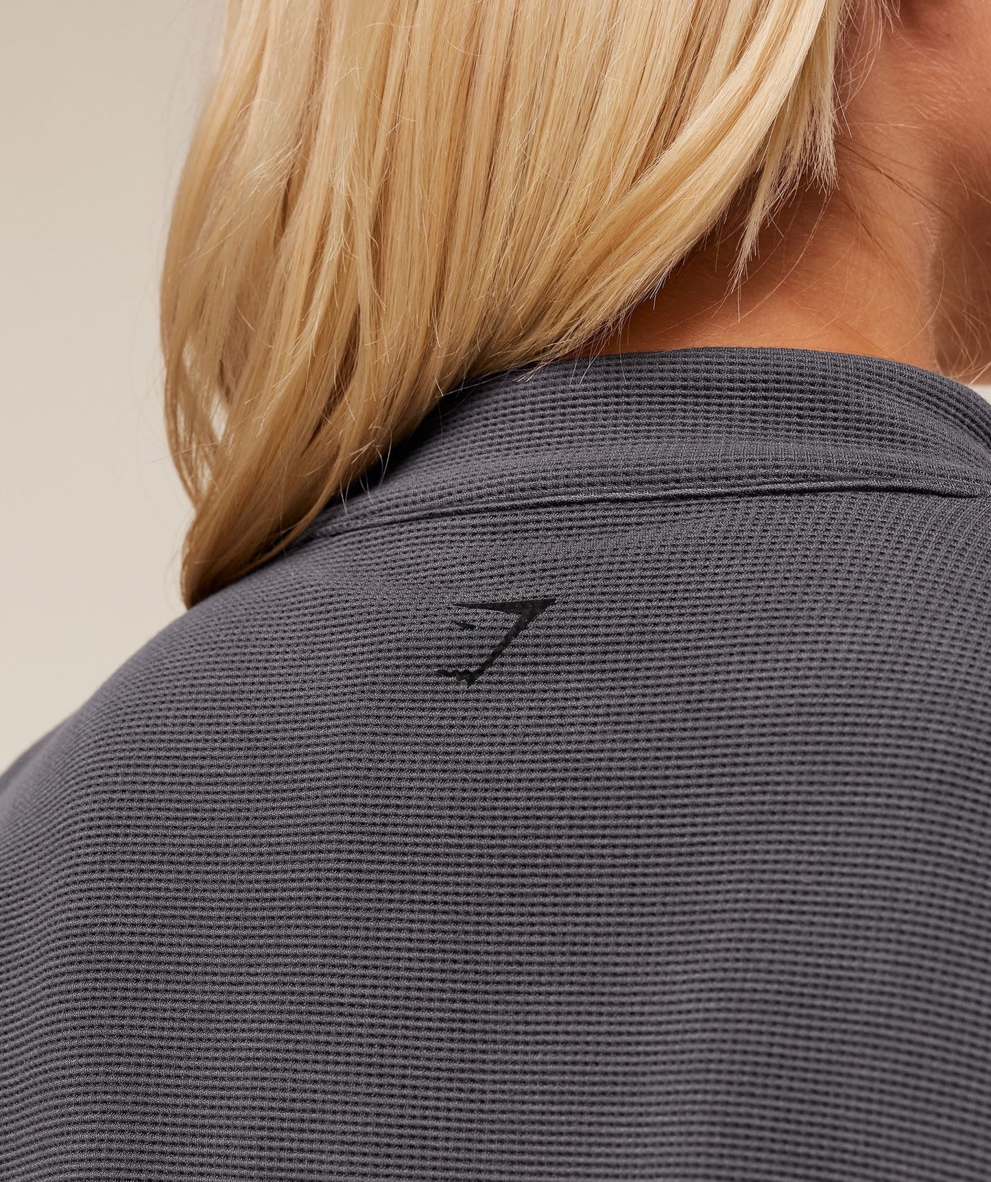 Gymshark Waffle Midi Zip Up Jacket - Grey