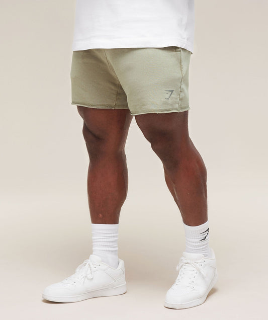 Gymshark Heritage 5" Shorts - Stone Grey
