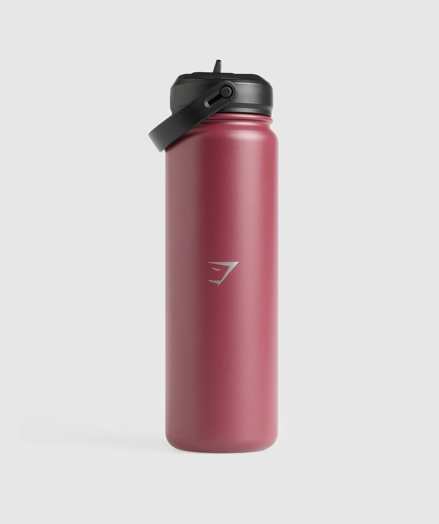 Gymshark Metal Insulated Straw Bottle 24oz - Washed Berry Pink