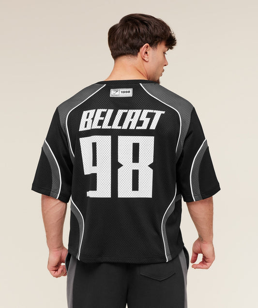 Gymshark x Carlos Belcast Mesh Jersey - GS Black