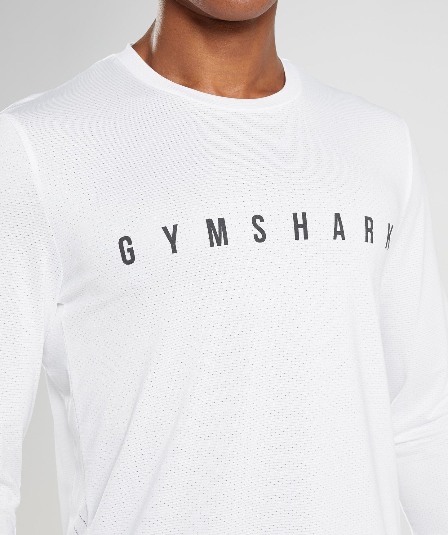 Gymshark Sport Stripe Long Sleeve T-Shirt - White