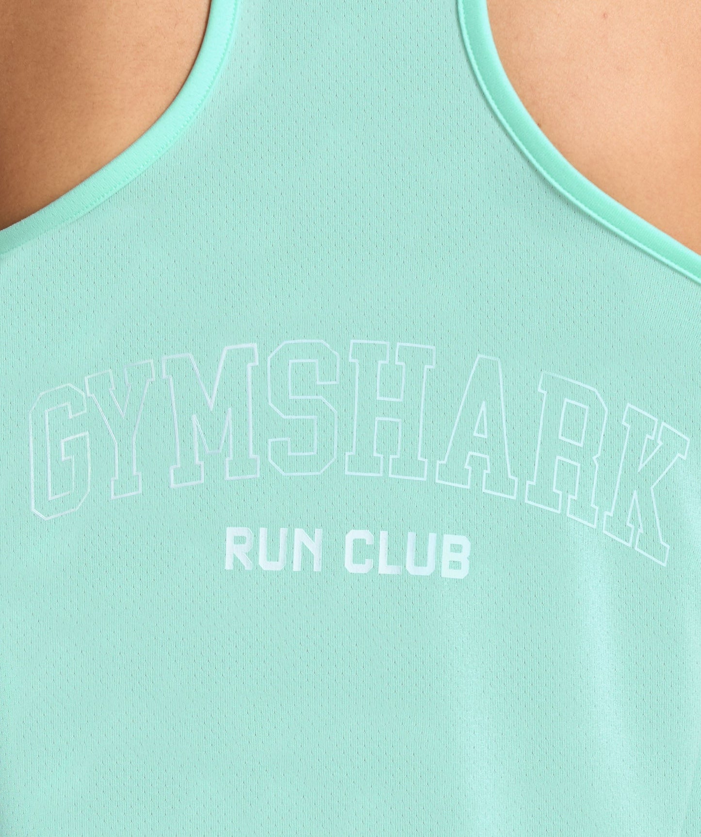Gymshark Run Club Graphic Tank - Pop Turquoise