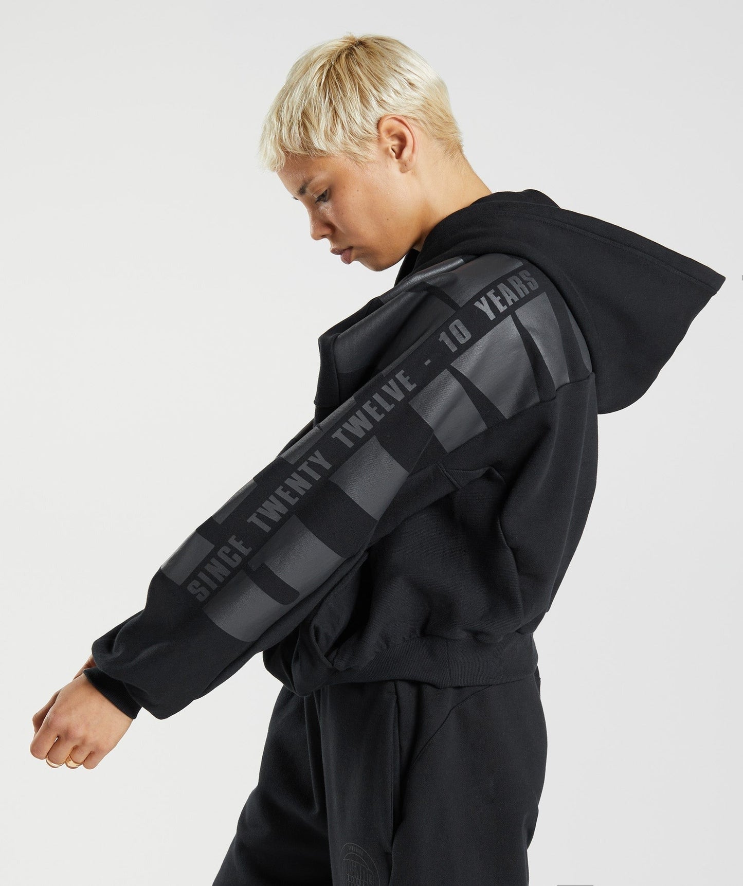 Gymshark GS10 Year Hoodie - Black
