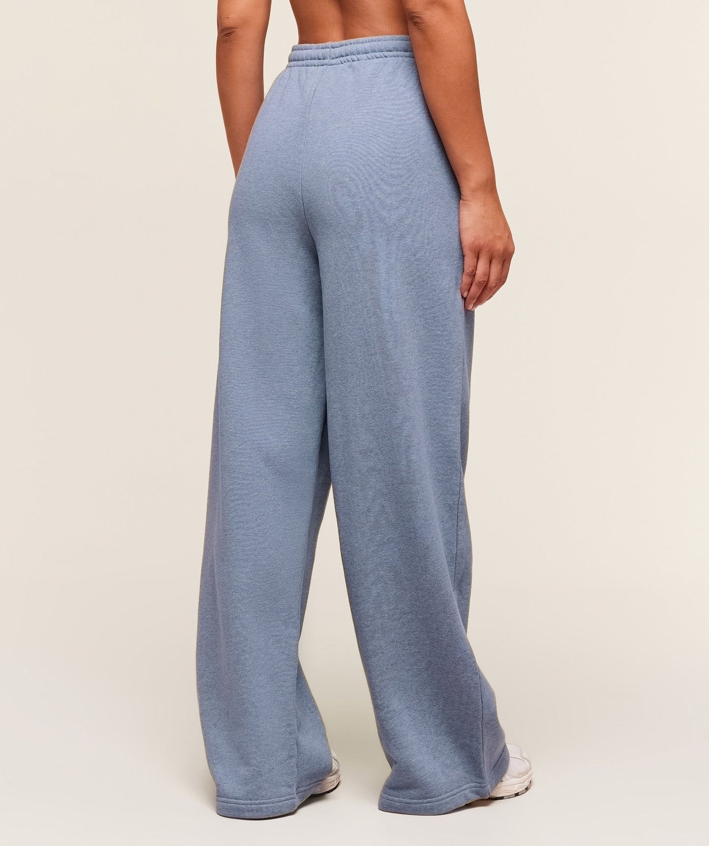 Gymshark Rest Day Sweats 2.0 Wide Leg Joggers - Worn Blue Marl