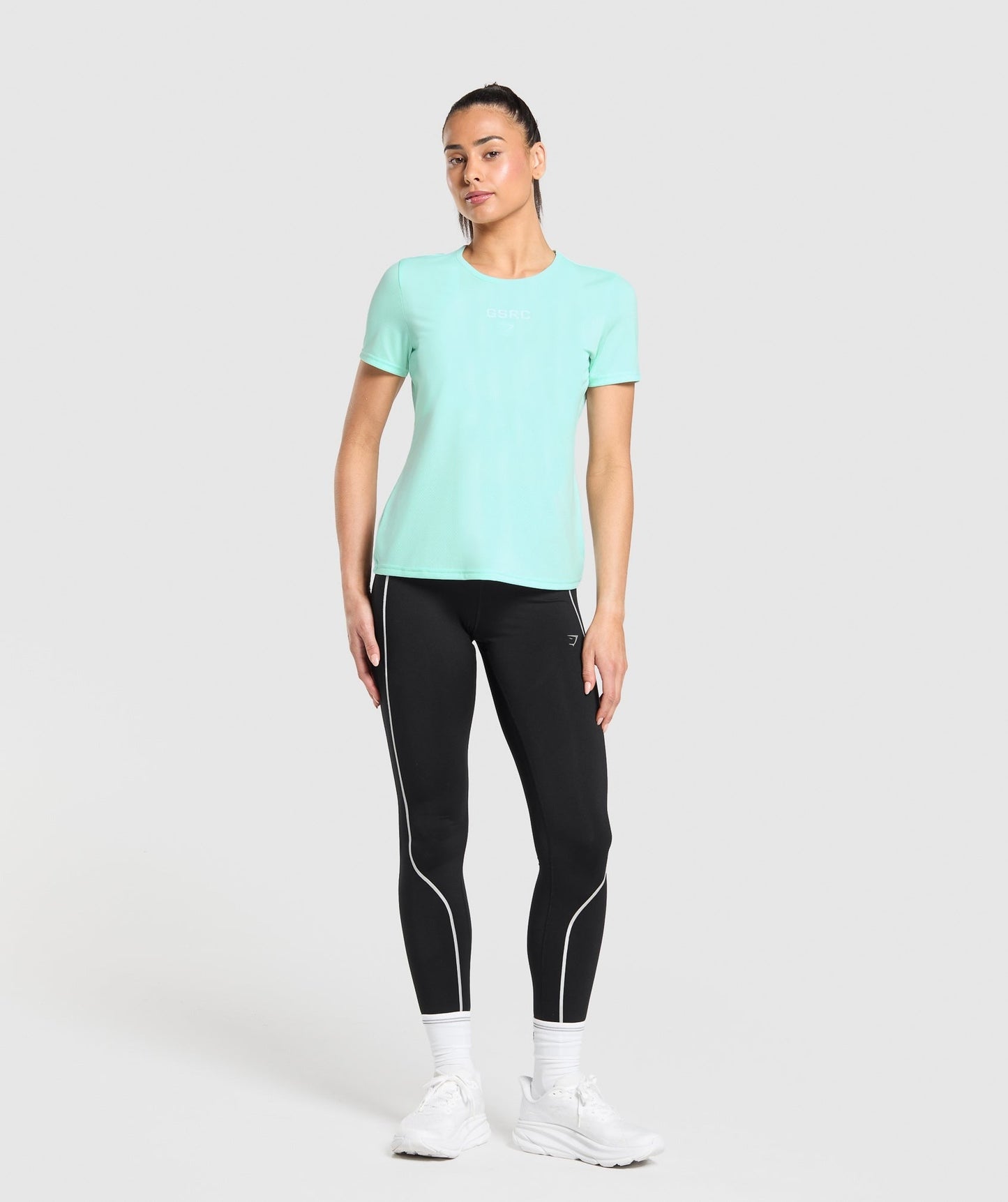 Gymshark Run Club Graphic T-Shirt - Pop Turquoise