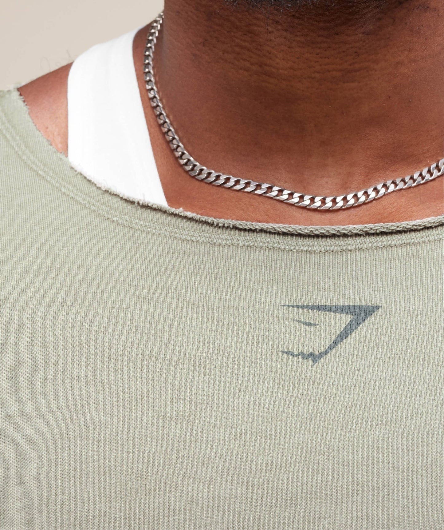 Gymshark Heritage Washed Rag Top - Stone Grey