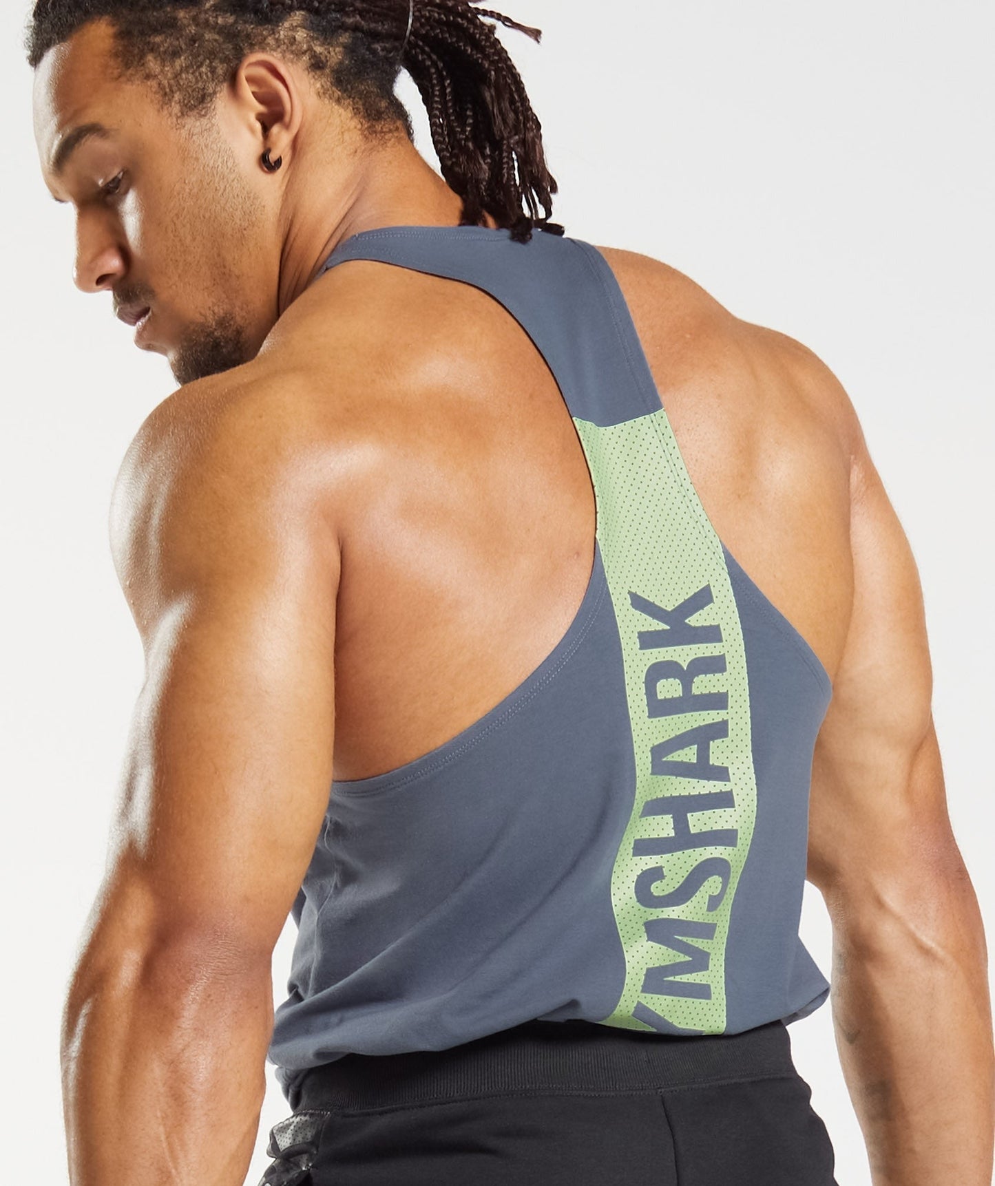 Gymshark Bold Stringer - Evening Blue