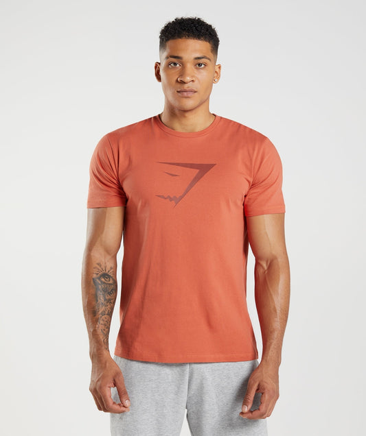 Gymshark Sharkhead Infill T-Shirt - Storm Red