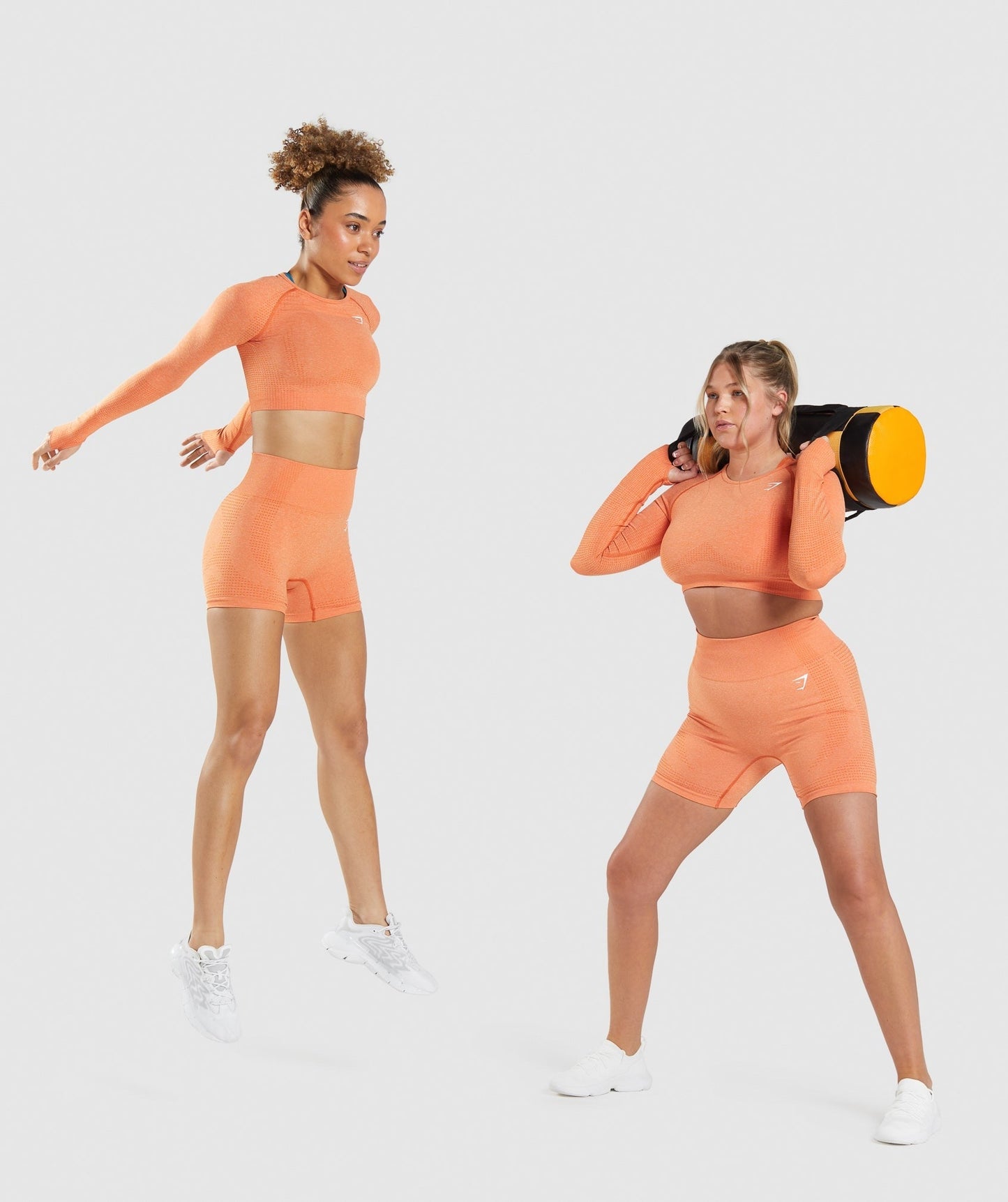 Gymshark Vital Seamless Shorts - Apricot Orange Marl