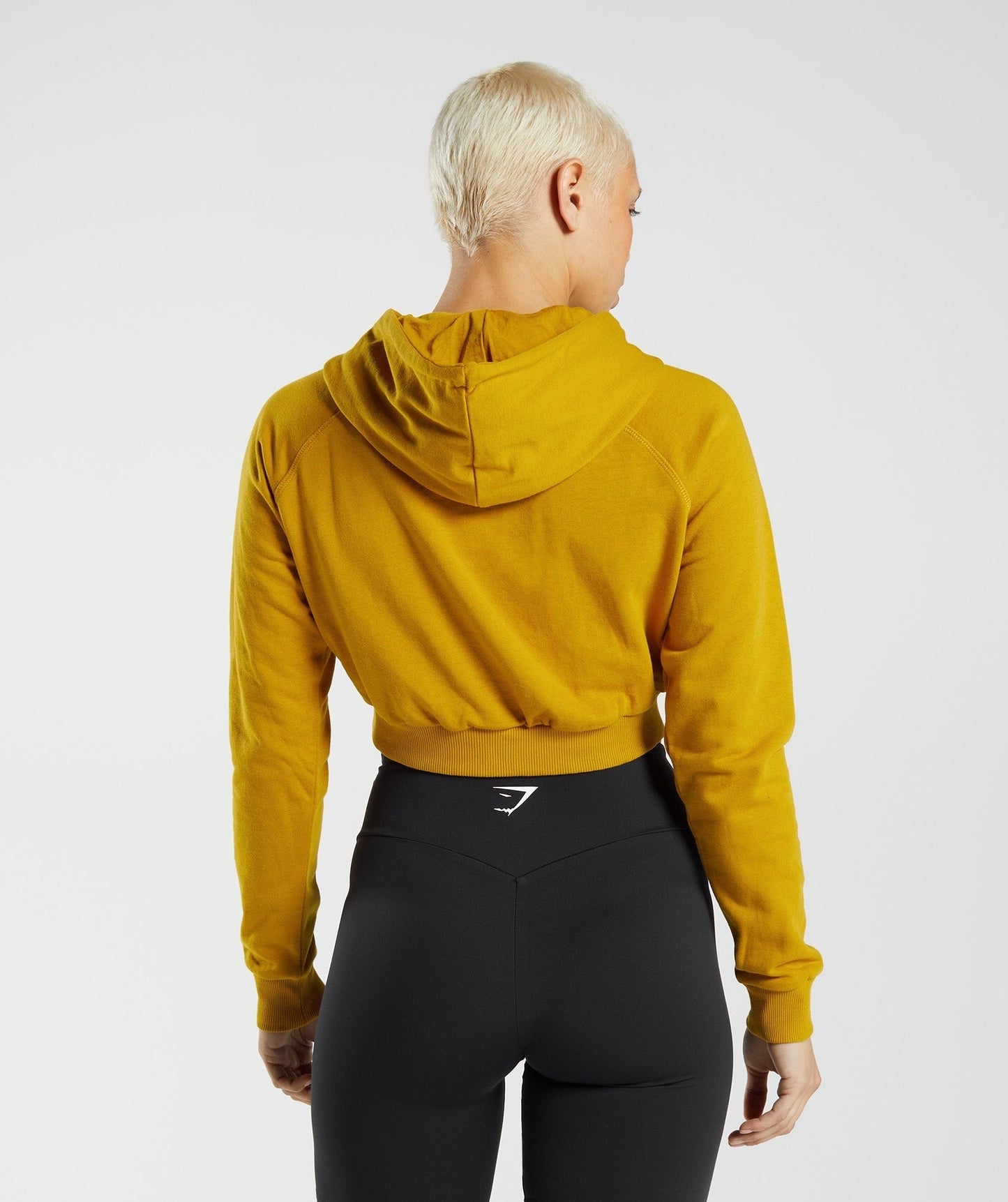 Gymshark Training Cropped Hoodie - Turmeric Yellow