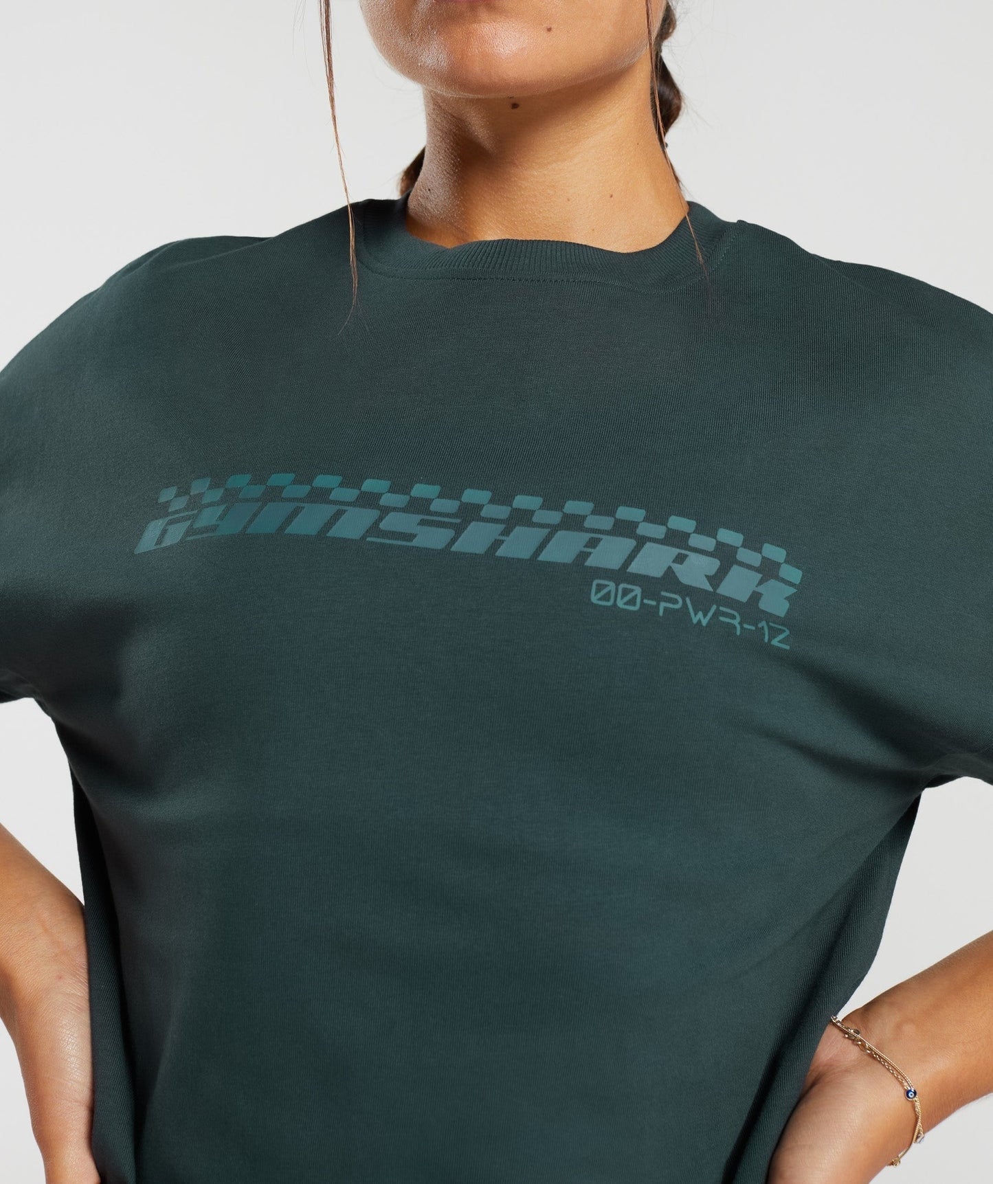 Gymshark Motorcross Oversized T-Shirt - Darkest Teal