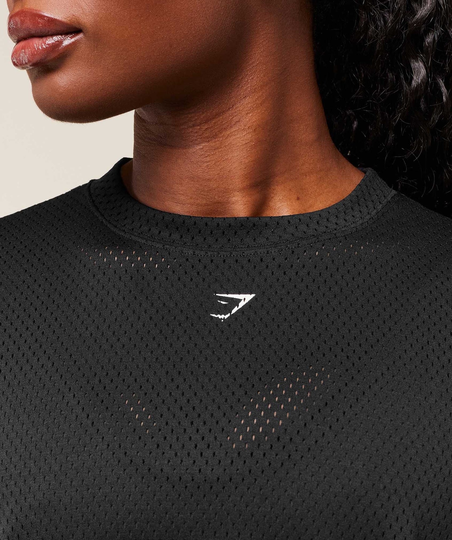 Gymshark Lifting Mesh Oversized Tee - Black