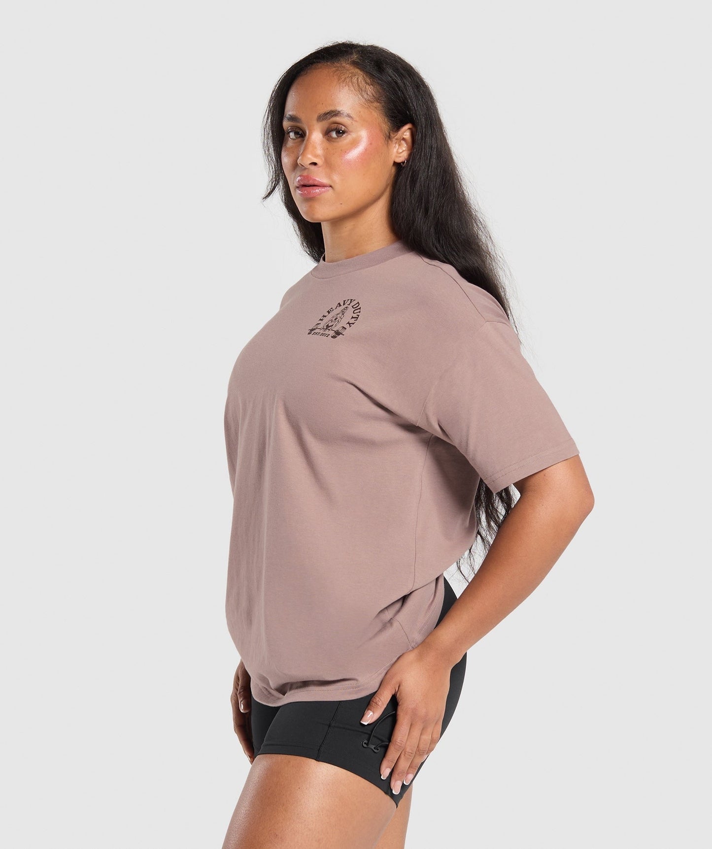 Gymshark Heavy Duty Oversized T-Shirt - Powder Mauve