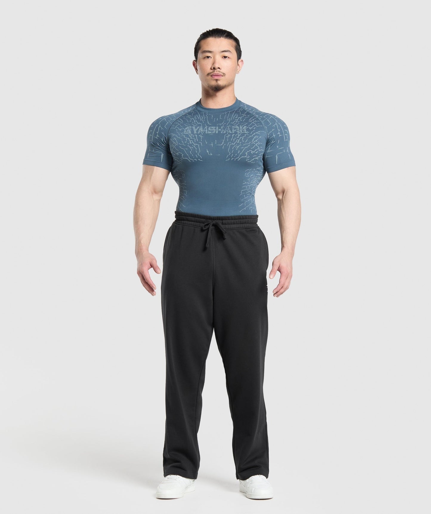 Gymshark Tectonic Seamless T Shirt - Cargo Blue/Cool Blue