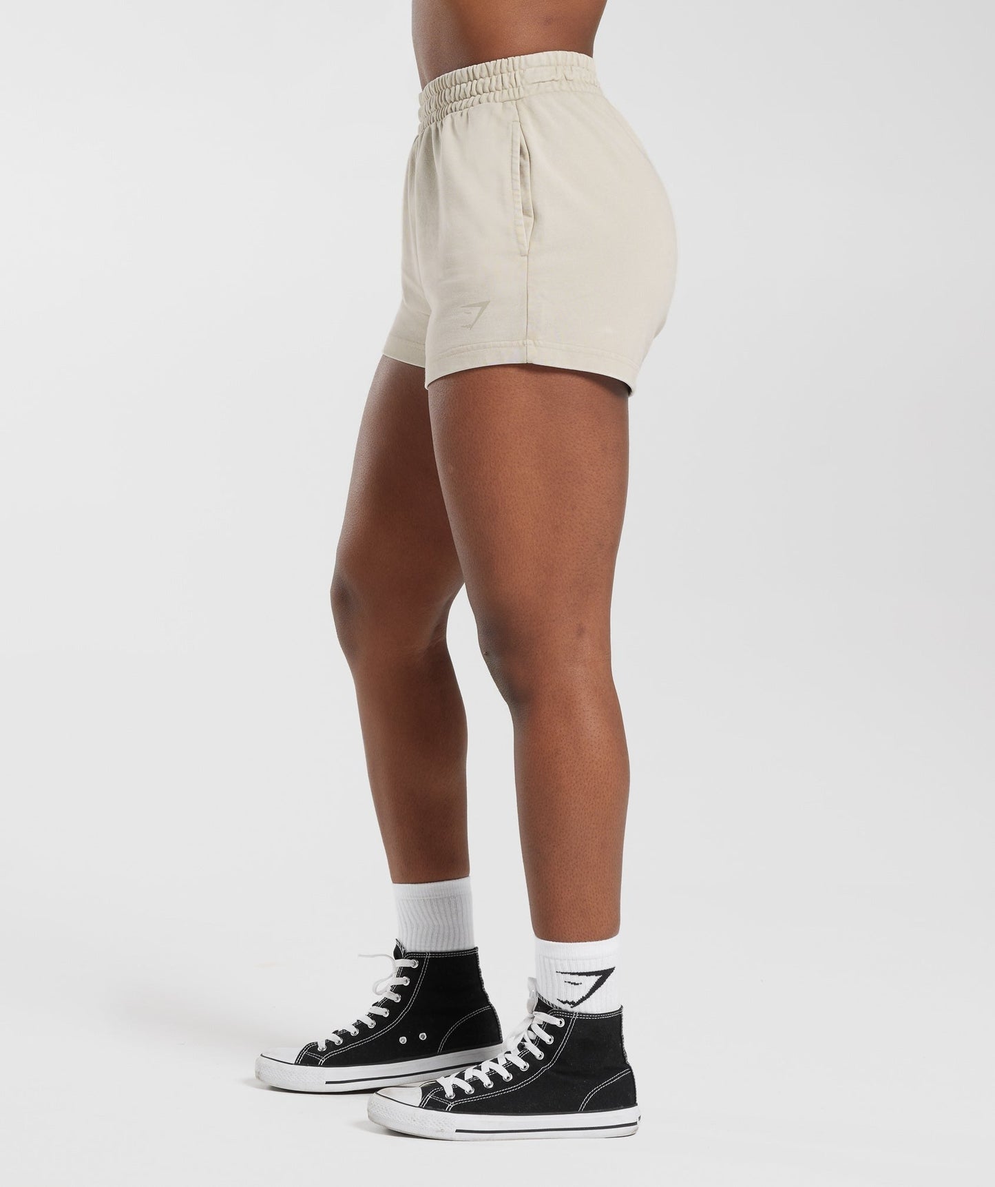Gymshark Collegiate Sweat Shorts - Mushroom Brown