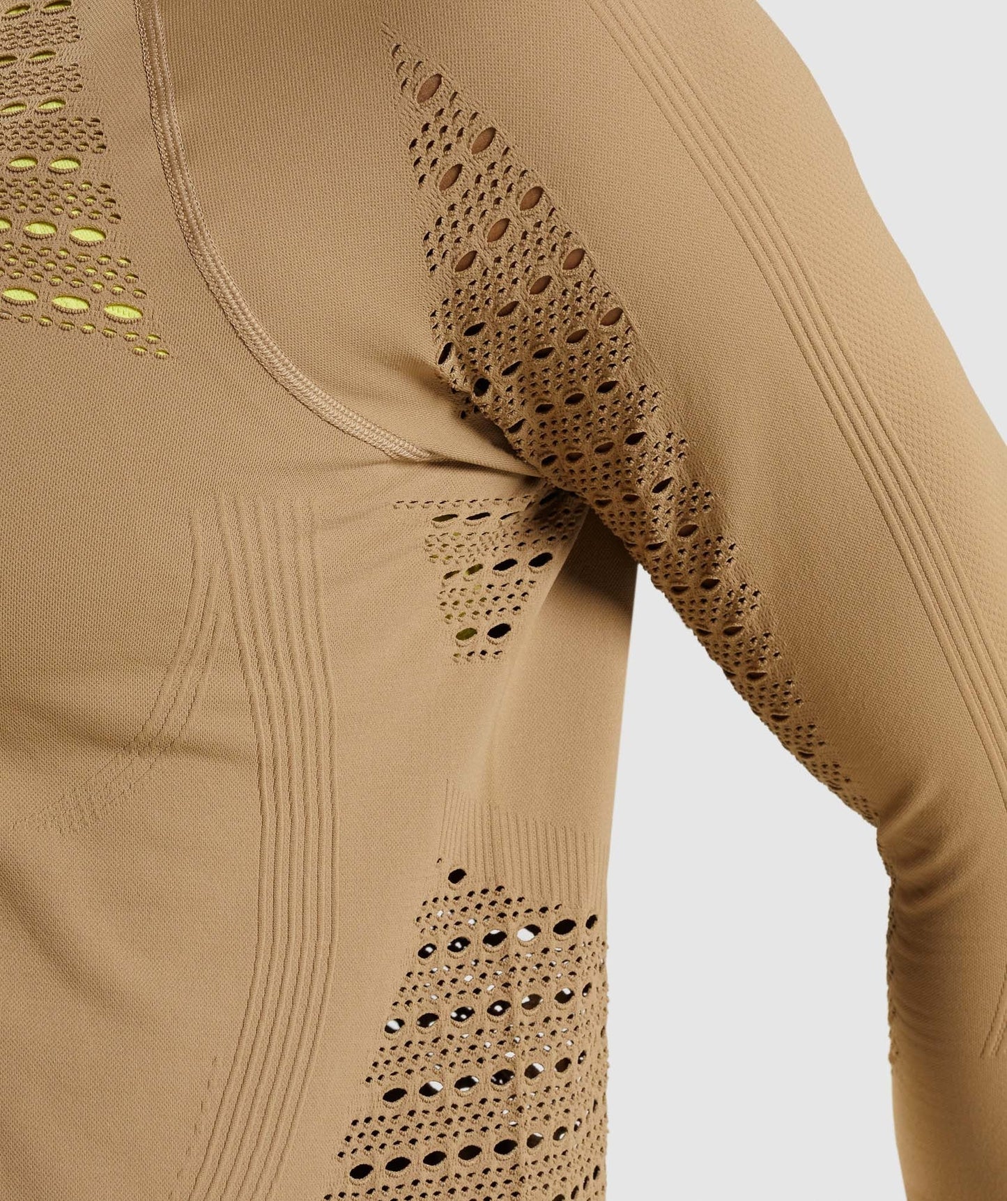 Gymshark Energy Seamless Hoodie - Biscotti Brown