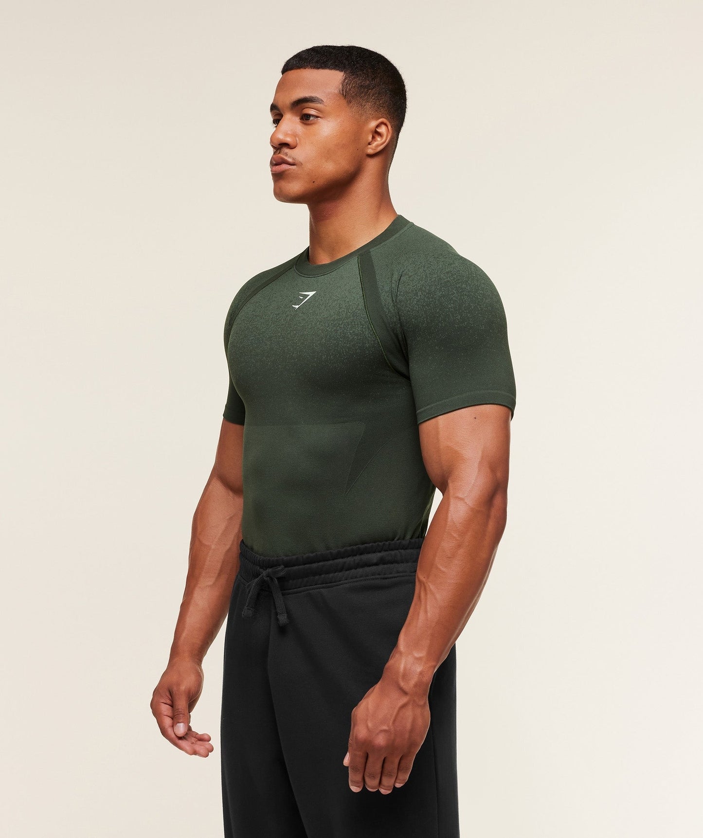 Gymshark Shadow Seamless T Shirt - Trail Green