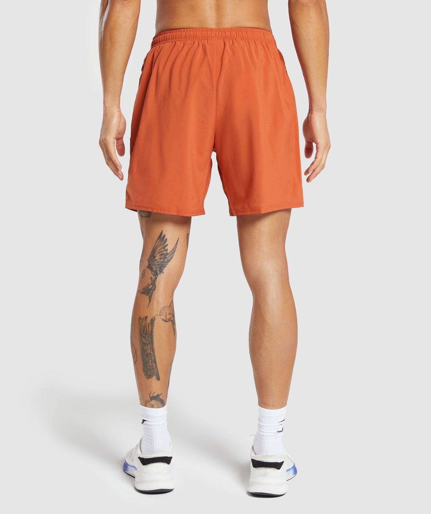 Gymshark Hybrid Wellness 7" Shorts - Rust Orange