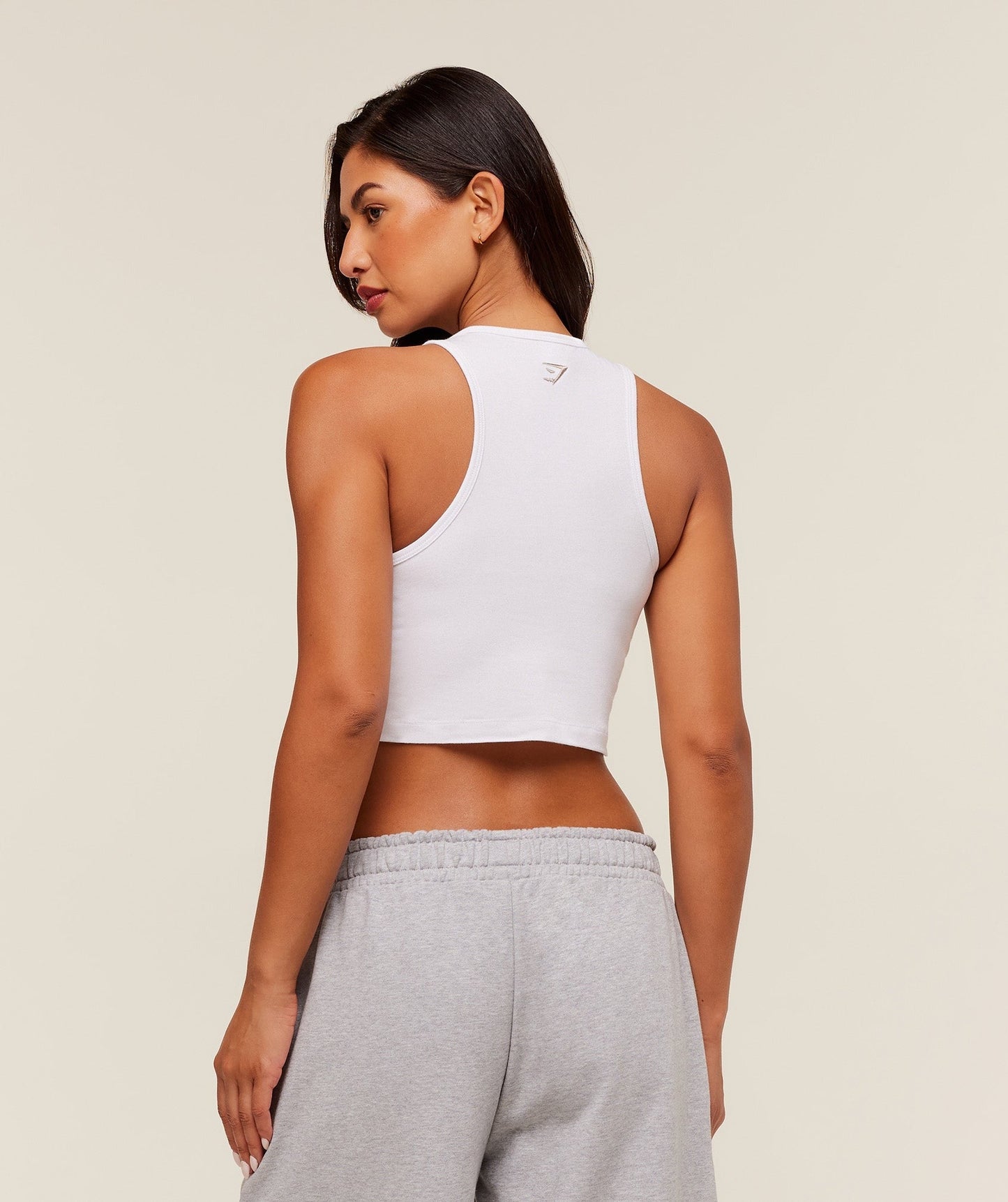 Gymshark Fitness Embroidered Graphic Tank - White
