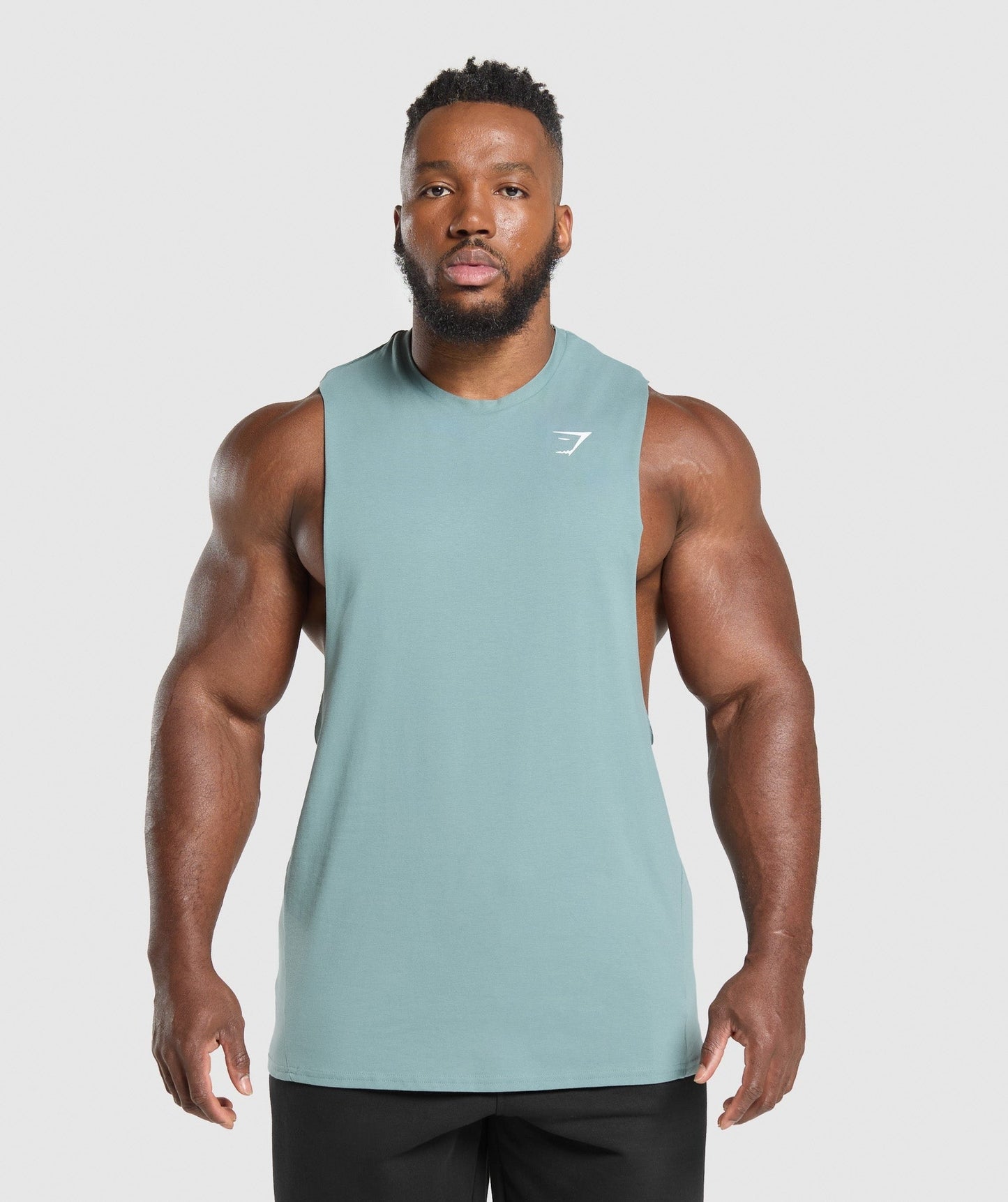 Gymshark Critical 2.0 Drop Arm Tank - Celeste Blue