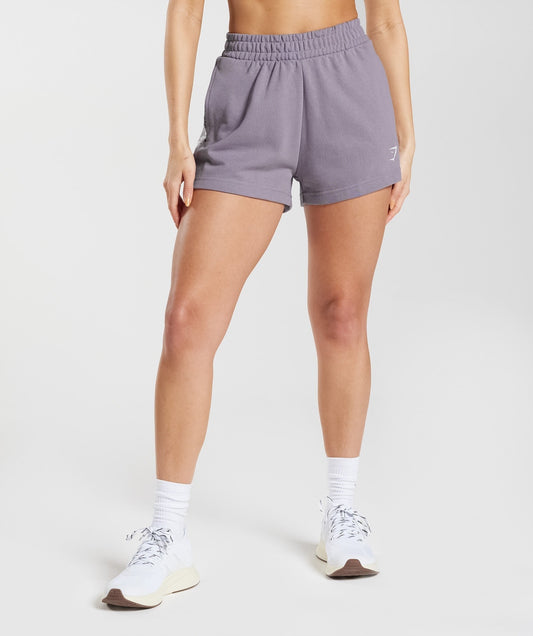 Gymshark Fraction Sweat Shorts - Slate Lavender