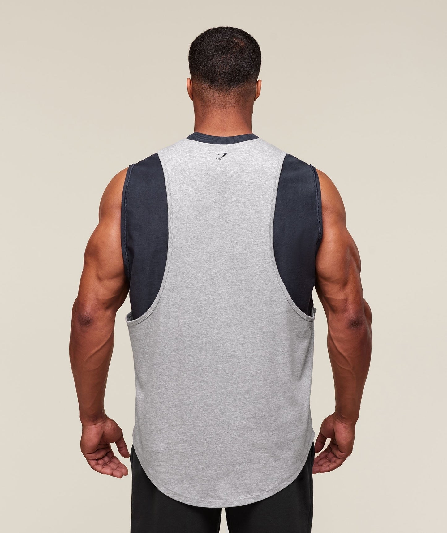 Gymshark GSLC 2in1 Reversible Tank - Light Grey Core Marl/Heavy Blue