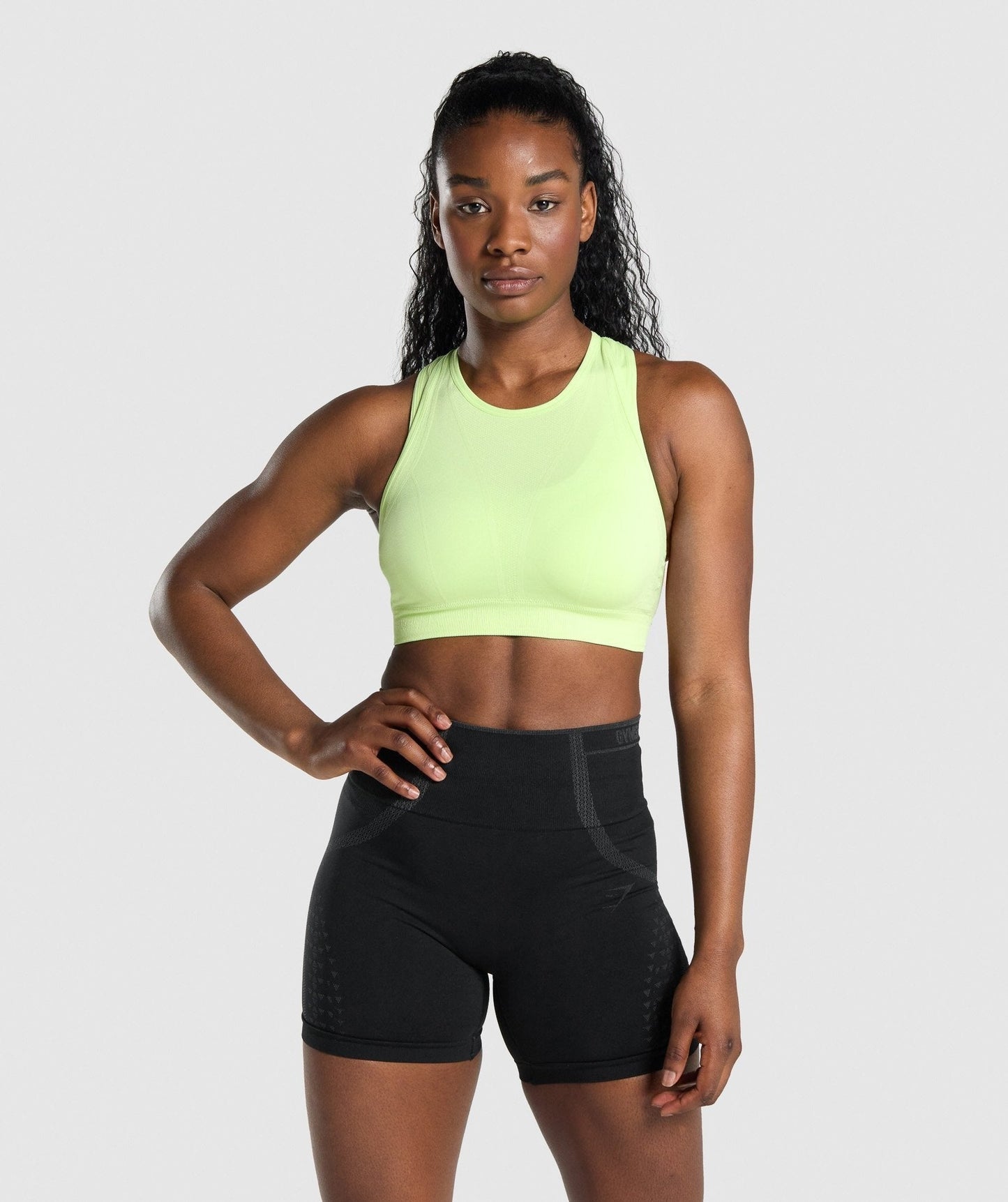 Gymshark Apex Seamless Sports Bra - Green/Light Green