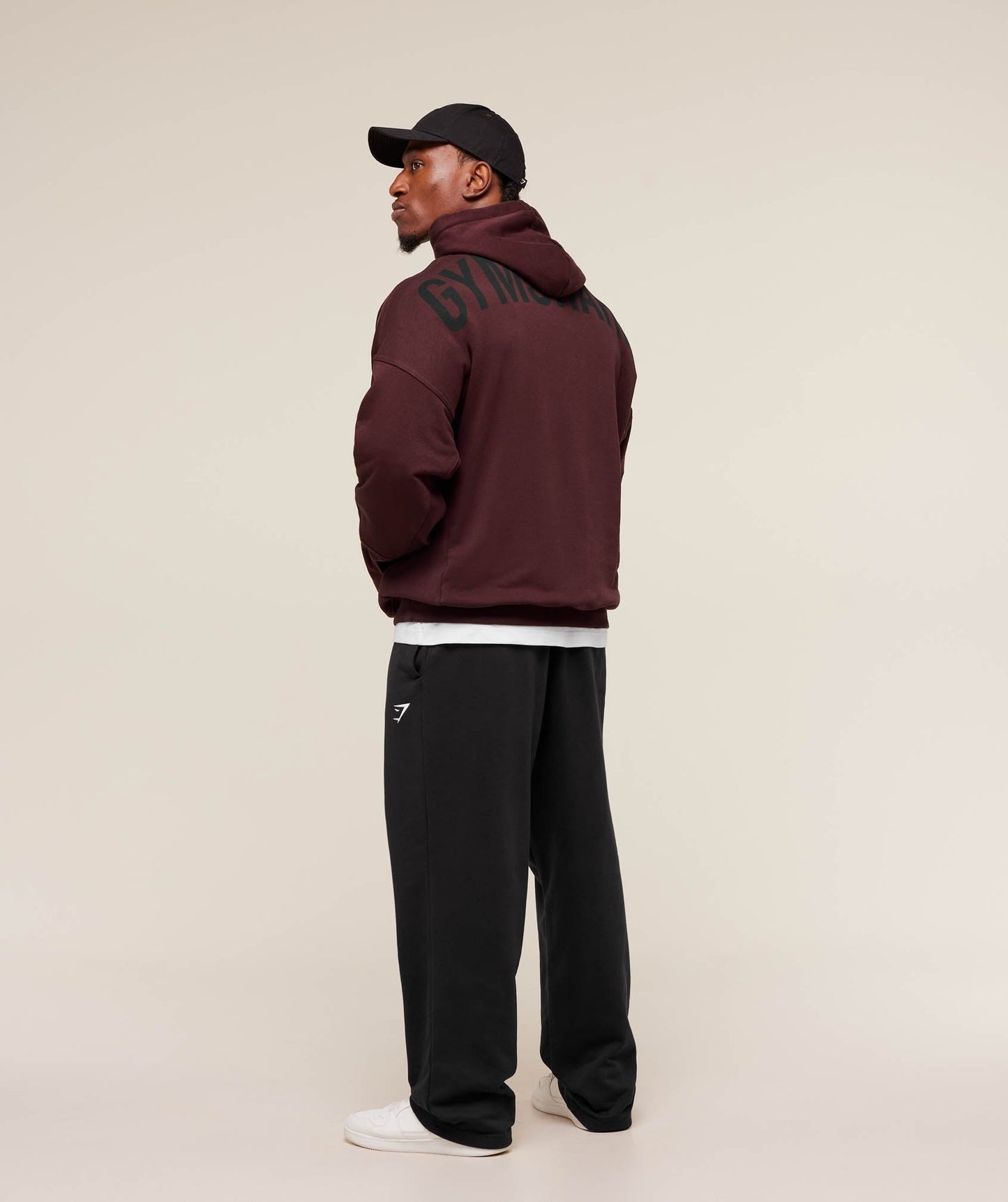 Gymshark Power Oversized Hoodie - Rich Maroon