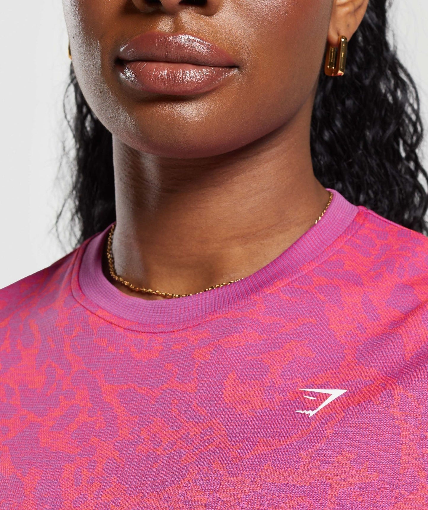Gymshark Adapt Safari Seamless Faded T-Shirt - Shelly Pink/Fly Coral