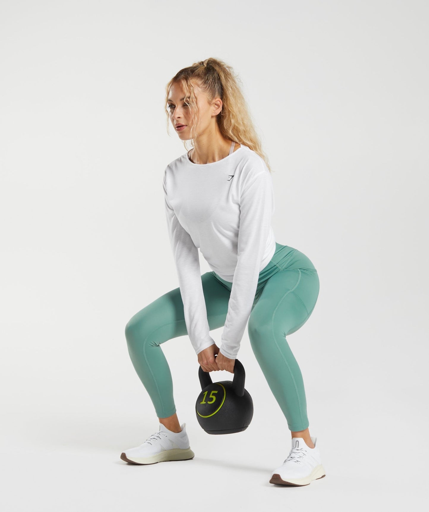 Gymshark Super Soft Cut-Out Long Sleeve Top - White