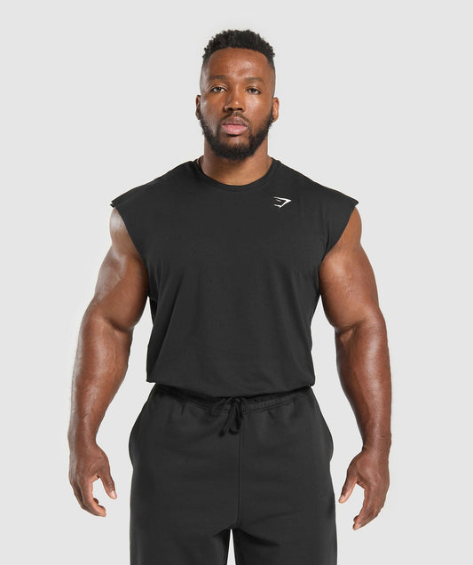 Gymshark Critical Cut Off Tank - Black