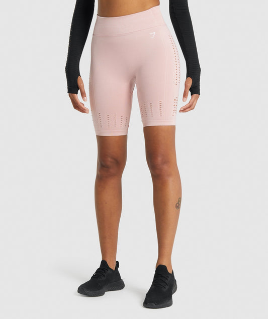 Gymshark Glow Seamless Shorts - Light Pink