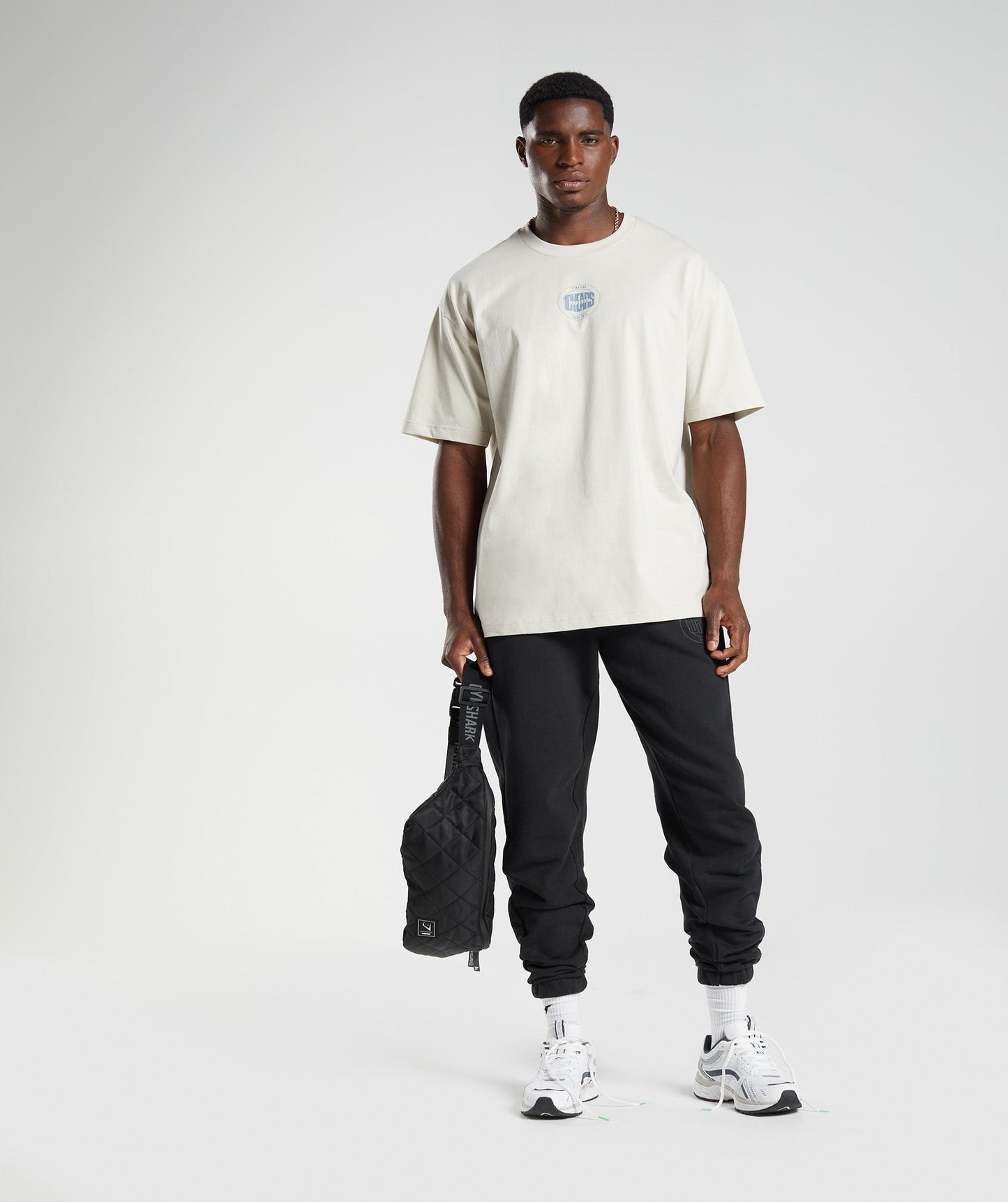 Gymshark GS10 Year Oversized T-Shirt - Chalky Grey