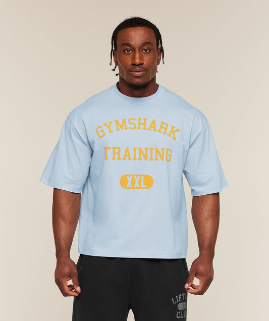 Gymshark Training Graphic T-Shirt - Chilled Blue