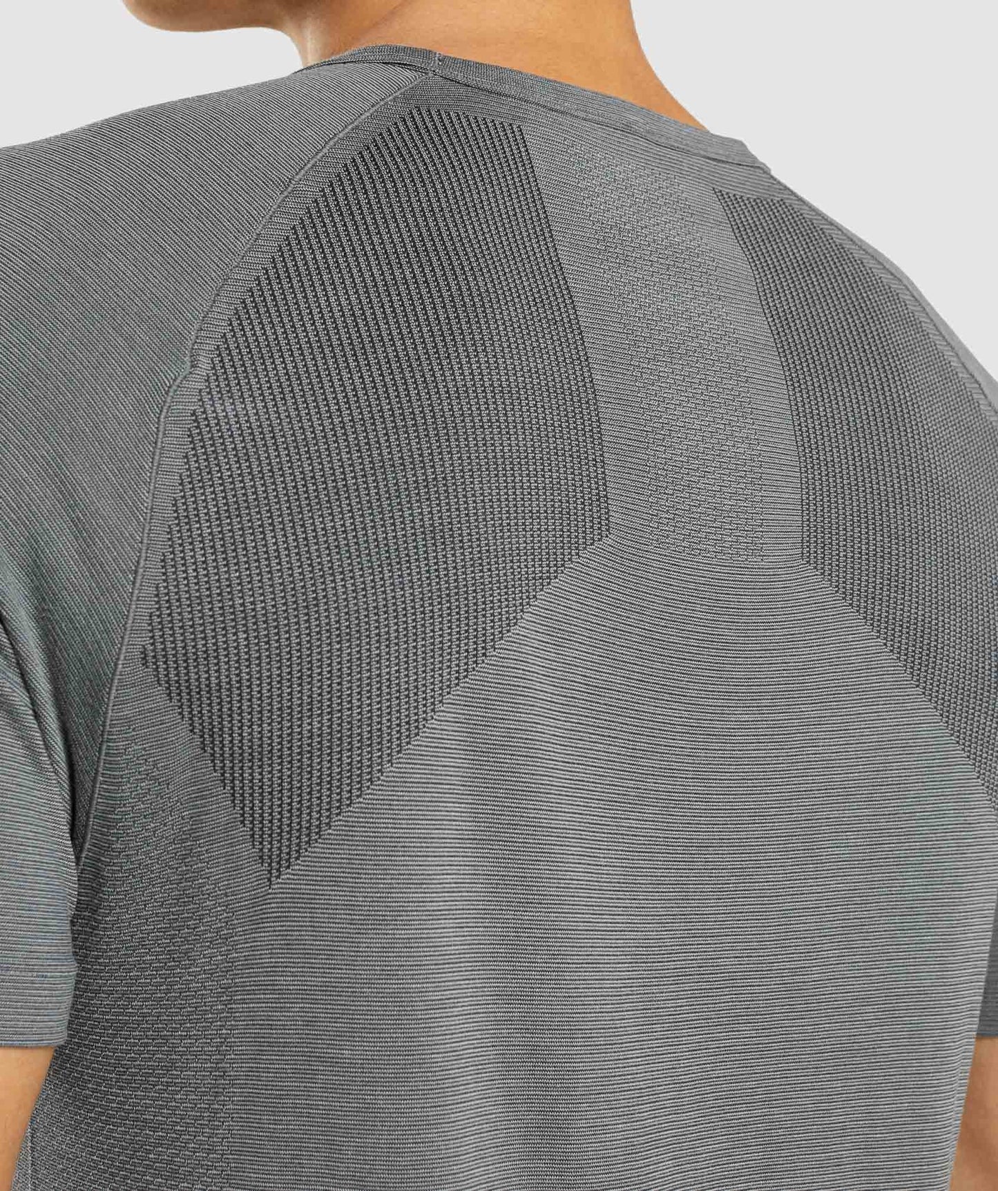 Gymshark Retake Seamless T-Shirt - Black/Charcoal Marl