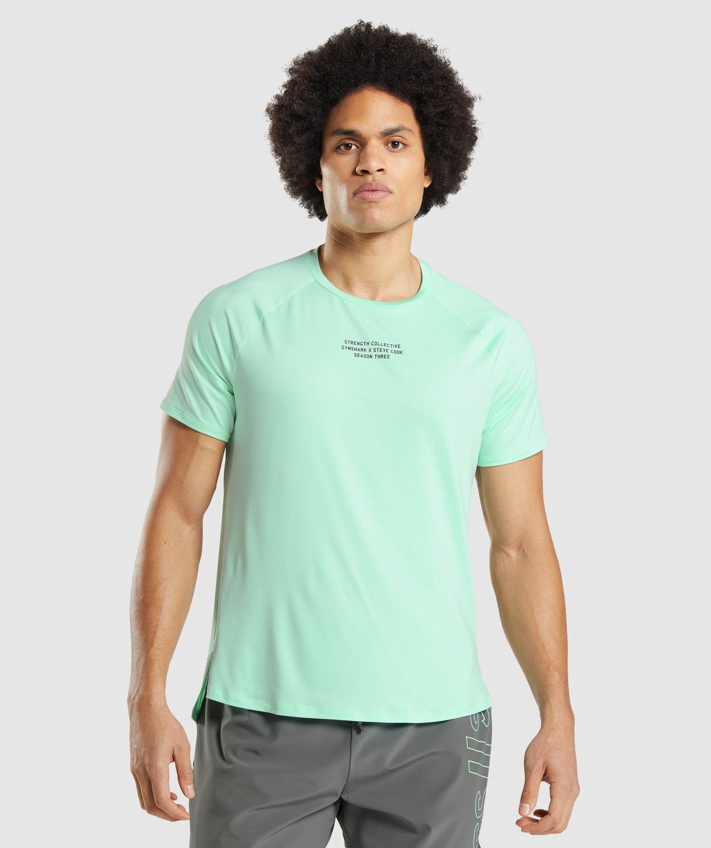 Gymshark //Steve Cook T-Shirt - Turbo Blue