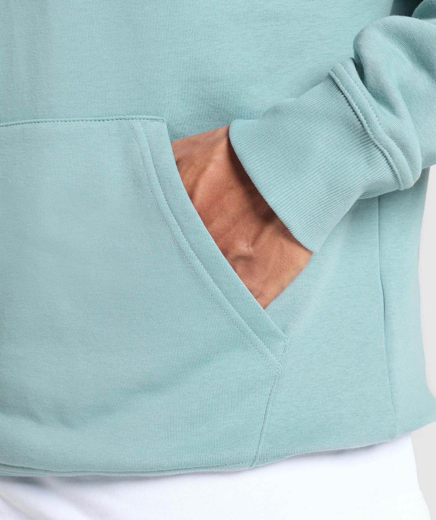 Gymshark Crest Oversized Hoodie - Rest Blue
