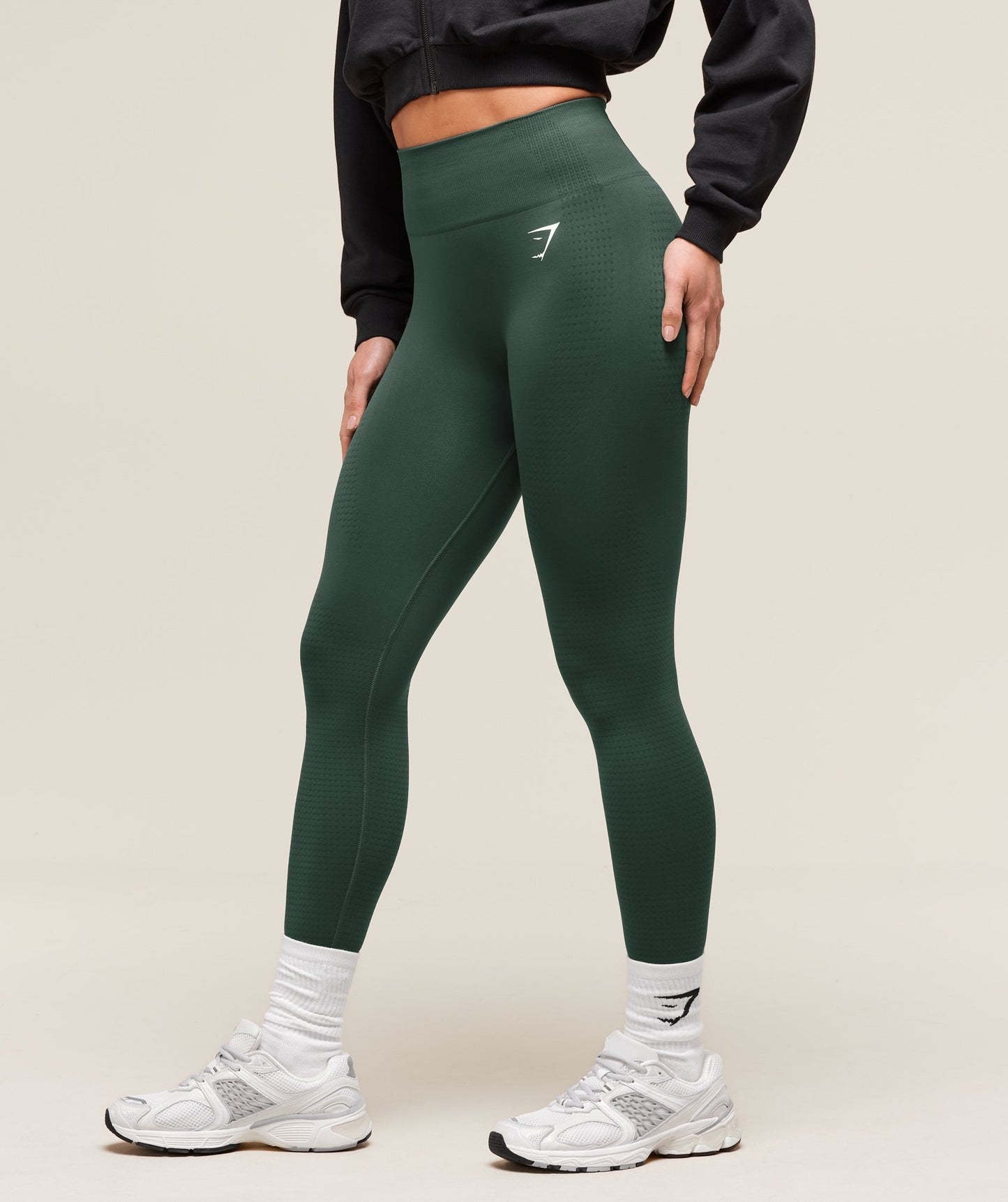 Gymshark Vital Seamless 2.0 Leggings - Woodland Green Marl