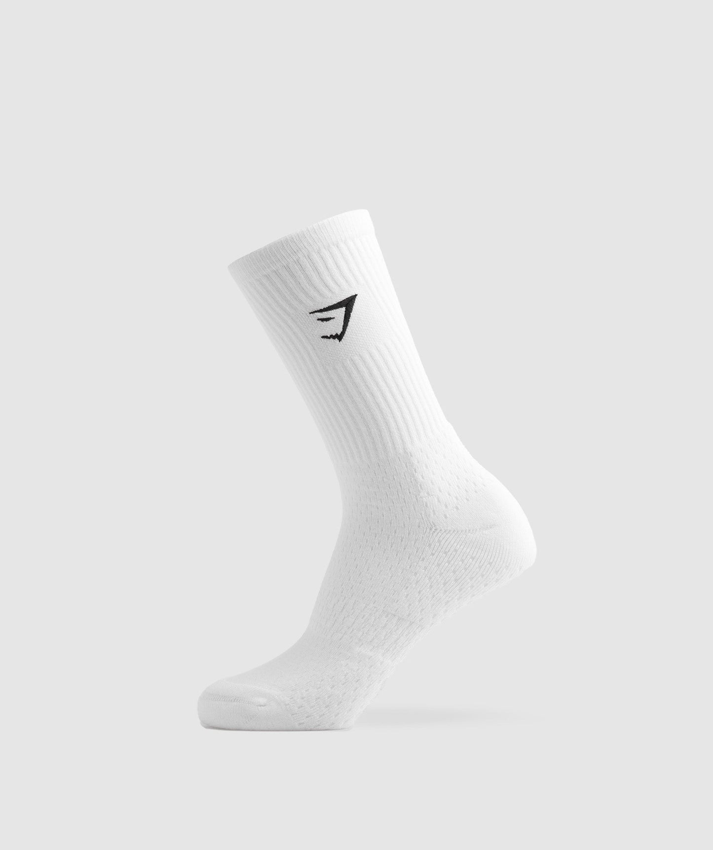 Gymshark Premium Sharkhead Crew Sock - White