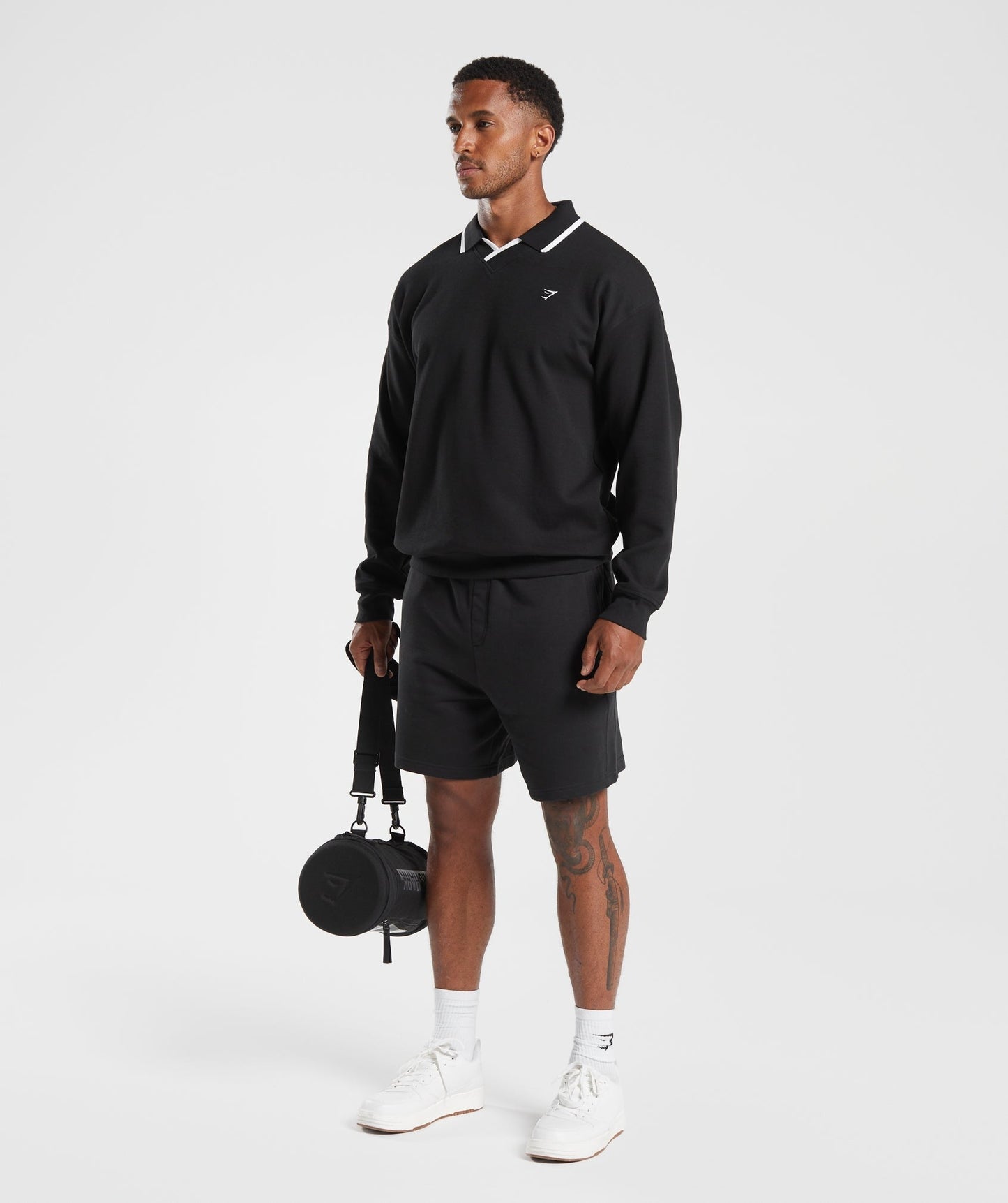 Gymshark Rest Day Street Polo Pullover - Black