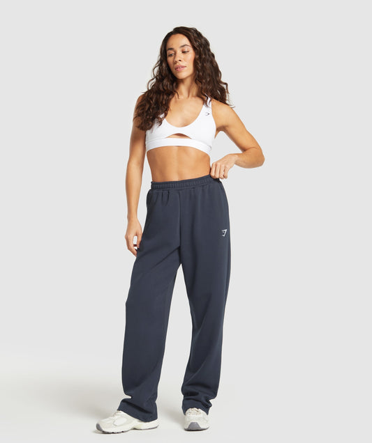 Gymshark Training Fleece Straight Leg Regular Joggers - Heavy Blue