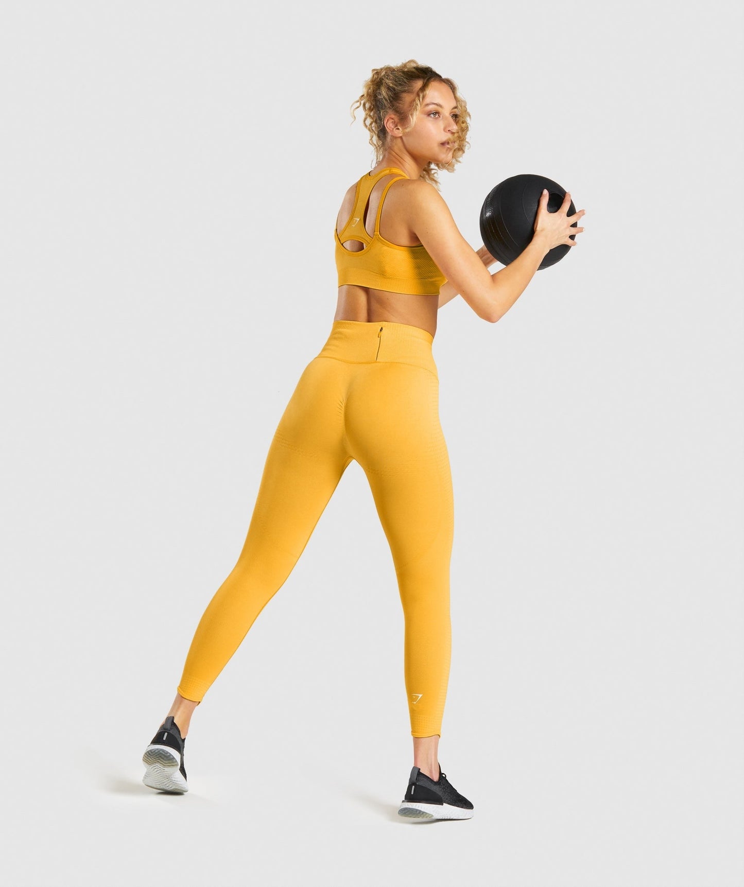 DNU - Gymshark Vital Rise Seamless Leggings - Yellow Marl